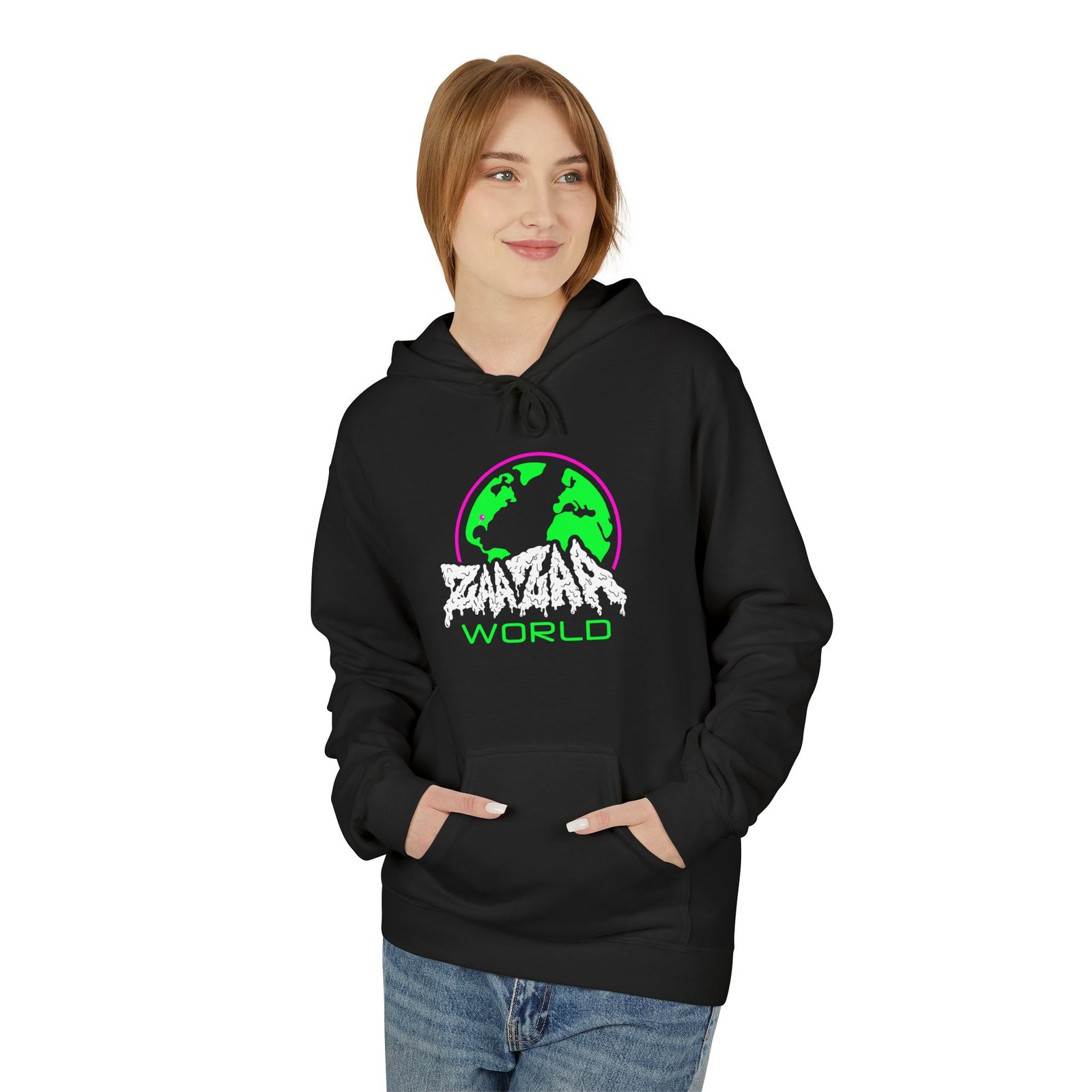 ZaaZaa World Softstyle Fleece Hoodie - Image 3